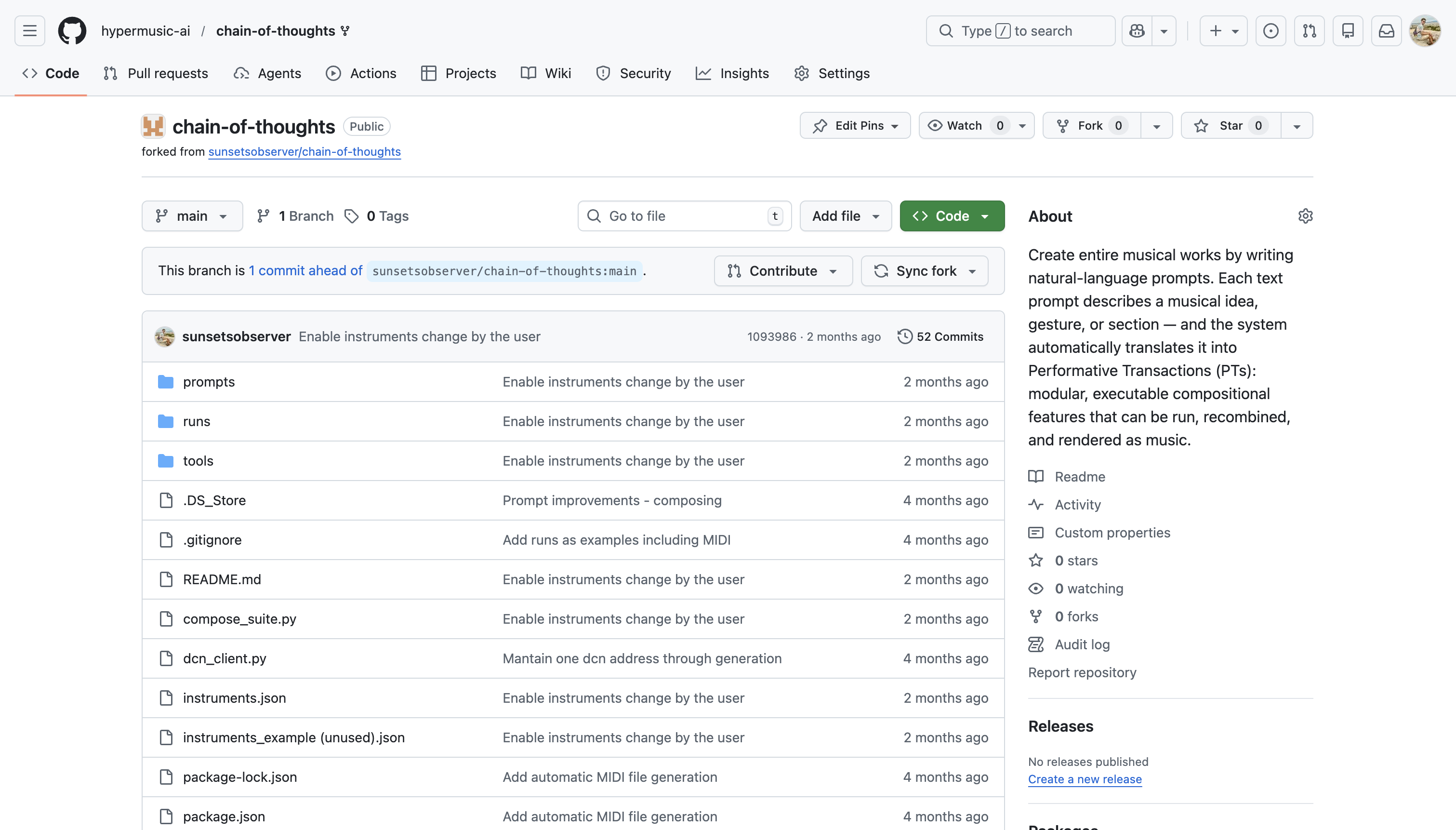 Abstract scene suggesting language prompts becoming musical modules.