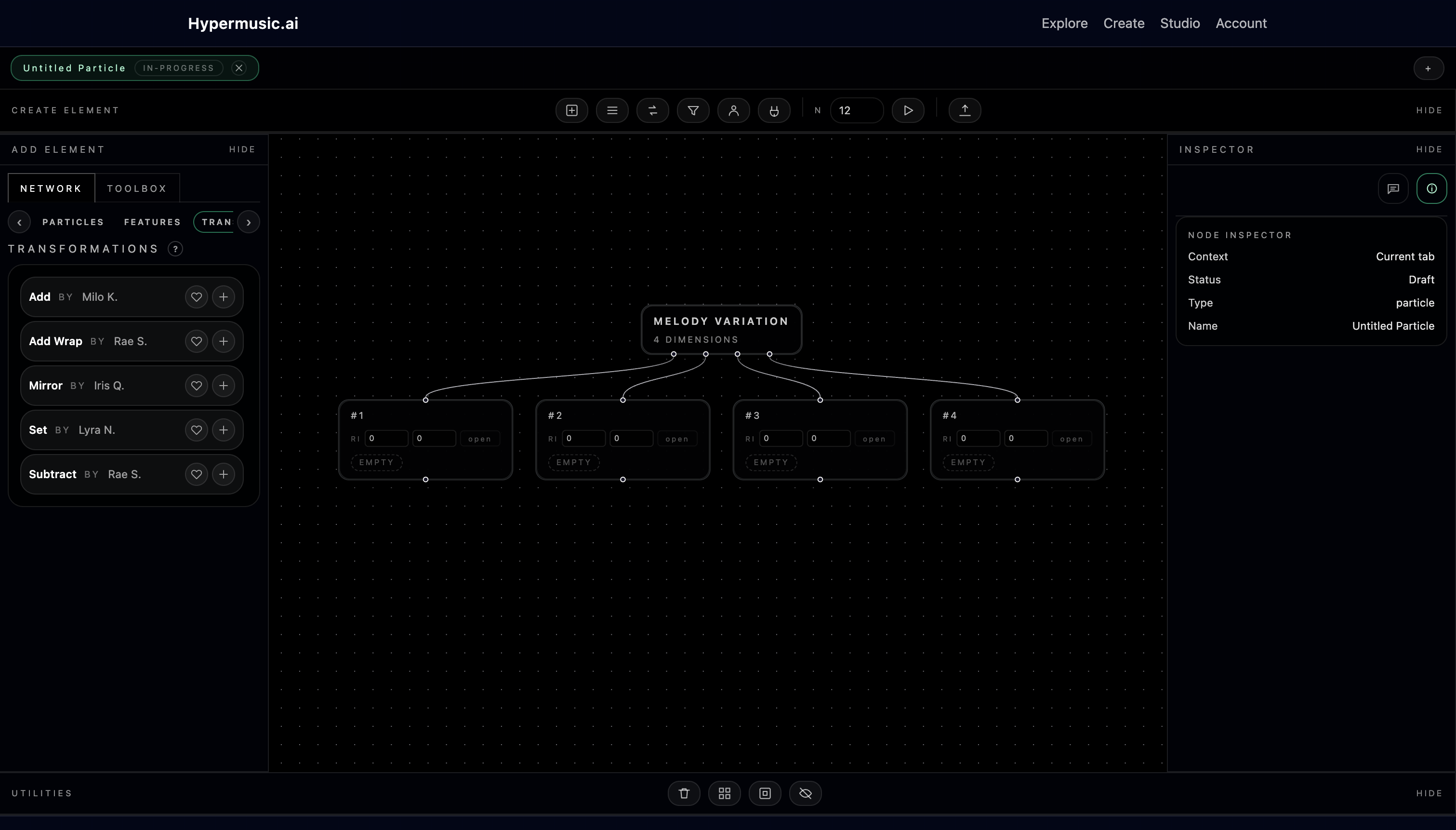 Colorful network visual representing collaborative creative intelligence.